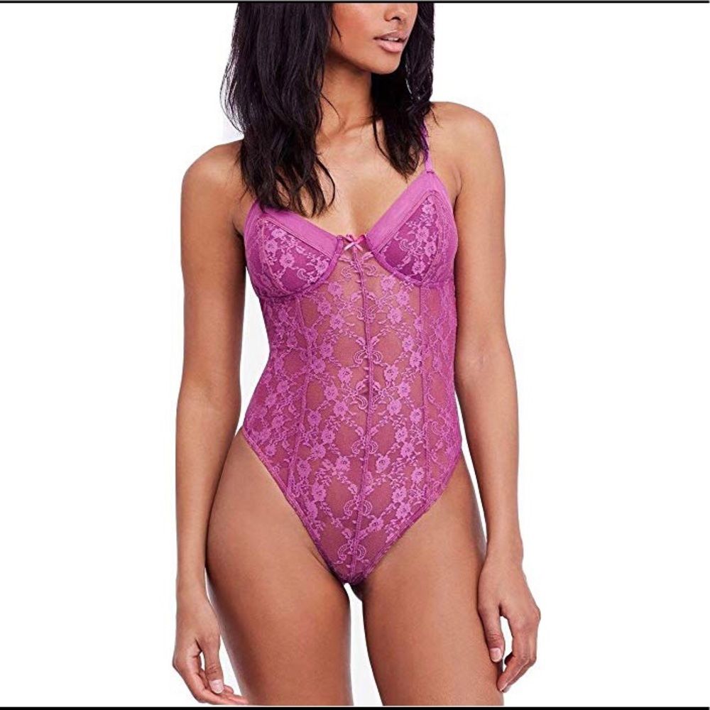 Free People Lace Bodysuit